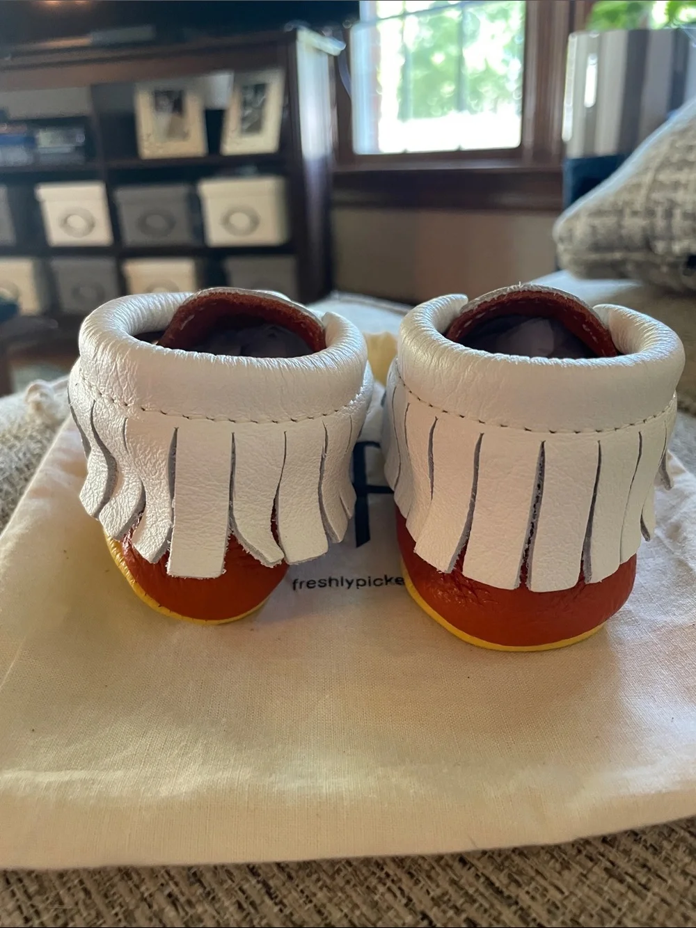 Freshly Picked Moccasins Candy Corn Size 5